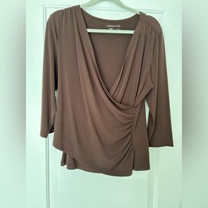Coldwater Creek Chocolate Brown Top